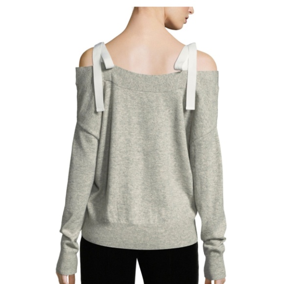 Cinq à Sept Dash Ribbon Button-Front Wool Cardigan - Picture 3 of 3